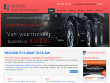 Tablet Screenshot of illinoistrucktax.info